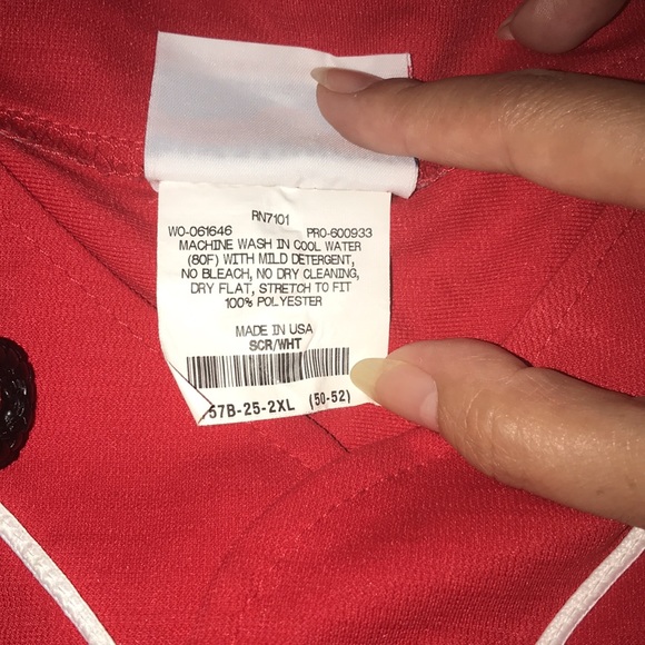 Teamwork athletic apparel 2XL red & white shirt - Picture 7 of 7